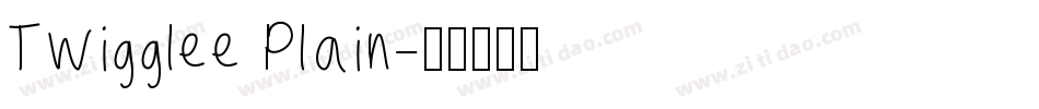 Twigglee Plain字体转换